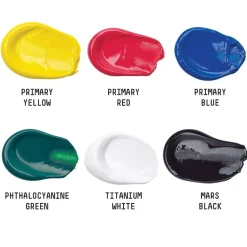 Set 6 acrílicos primarios Basics Liquitex 118ml