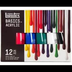Set 12 acrílicos primarios Basics Liquitex 118ml