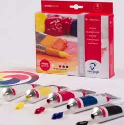 Set 5 acrílicos primarios Van Gogh 40ml