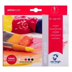 Set 5 acrílicos primarios Van Gogh 40ml