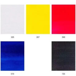 Set 5 acrílicos primarios Van Gogh 40ml