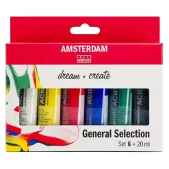 Set 6 Acrílicos Selección General Talens 20ml