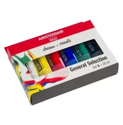 Set 6 Acrílicos Selección General Talens 20ml