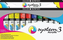 Set 10 acrílicos System3 Daler-Rowney 22ml