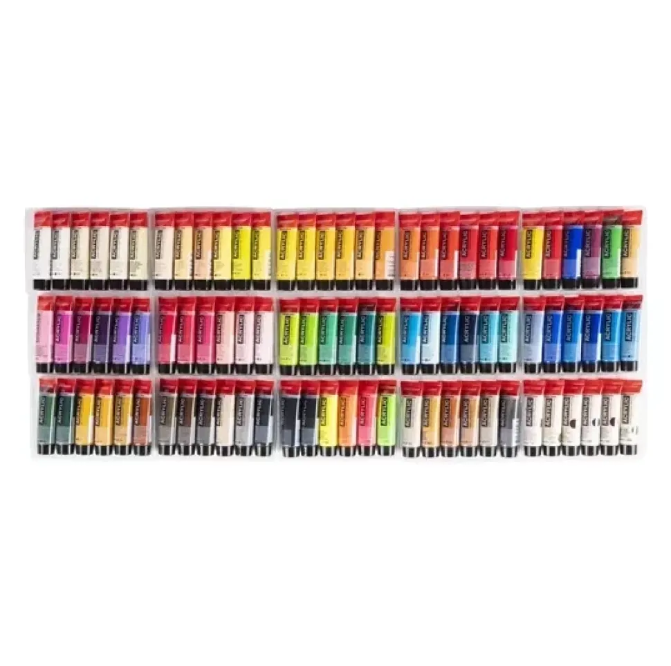 Set 90 Acrílicos todos los colores Talens 20ml