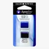 Set 2 Acuarela Aquafine 1/2 godet Azul Cobalto y Azul Ftalo Daler-Rowney