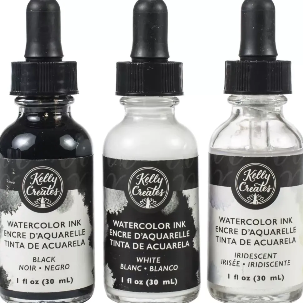 Set 3 Acuarela Líquida Kelly Creates 30ml