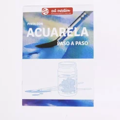 Set 12 Acuarelas + 3 Pínceles + Bloc + Paso a Paso Talens