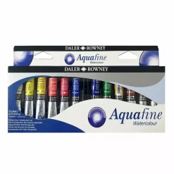 Set 12 acuarelas Introducción Aquafine Daler-Rowney 8ml