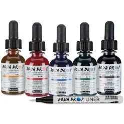 Set 5 acuarelas líquidas y rotulador Aqua Drop Schmincke 30ml