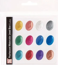 Set 12 acuarelas perlescentes Jewel Box Zig