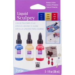 Set 3 arcillas líquidas para horno Colores Primarios Sculpey