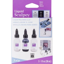 Set 3 arcillas líquidas para horno Colores Básicos Sculpey