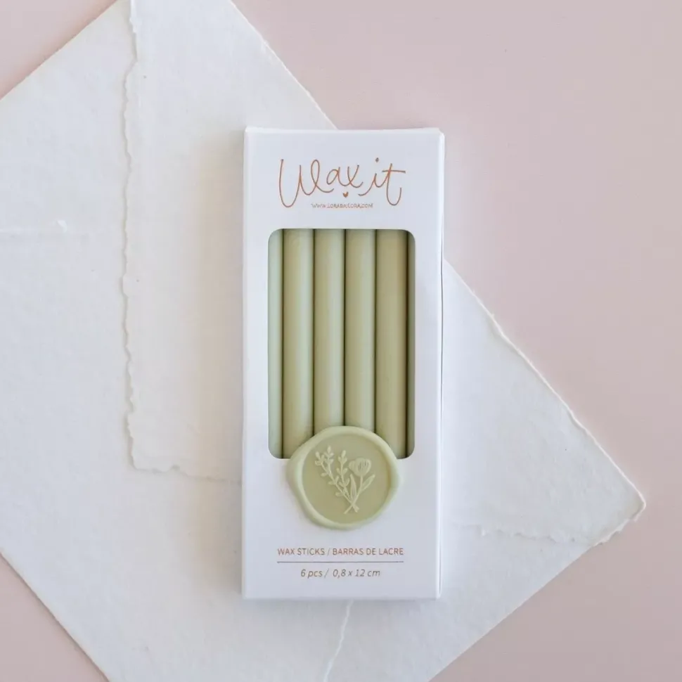 Set 6 Barras de Lacre Celery Wax it Lora Bailora