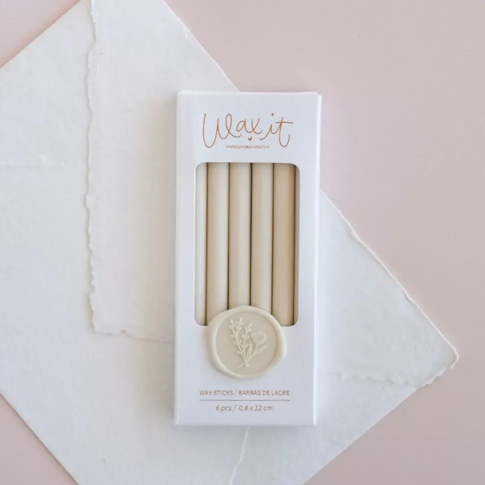 Set 6 Barras de Lacre Linen Wax it Lora Bailora