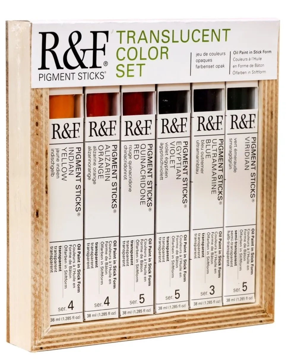 Set 6 Barras de pigmento al óleo Translucent Color R&F 38ml