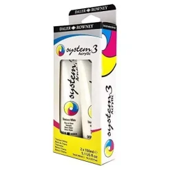 Set 2 Blanco titanio System3 Daler-Rowney 150ml