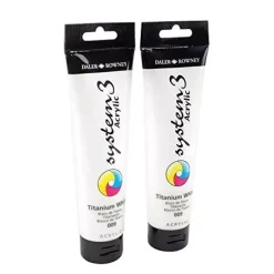 Set 2 Blanco titanio System3 Daler-Rowney 150ml