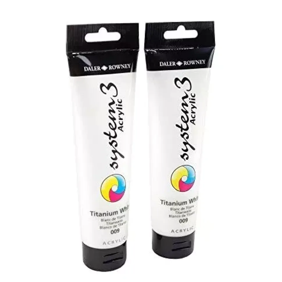 Set 2 Blanco titanio System3 Daler-Rowney 150ml