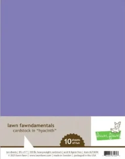 Set 10 Cardstock Hyacinth Lawn Fawn