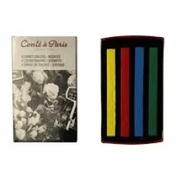 Set 4 Carrés de colores Conté à Paris