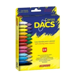 Set 24 ceras blandas de colores para niños Dacs Alpino