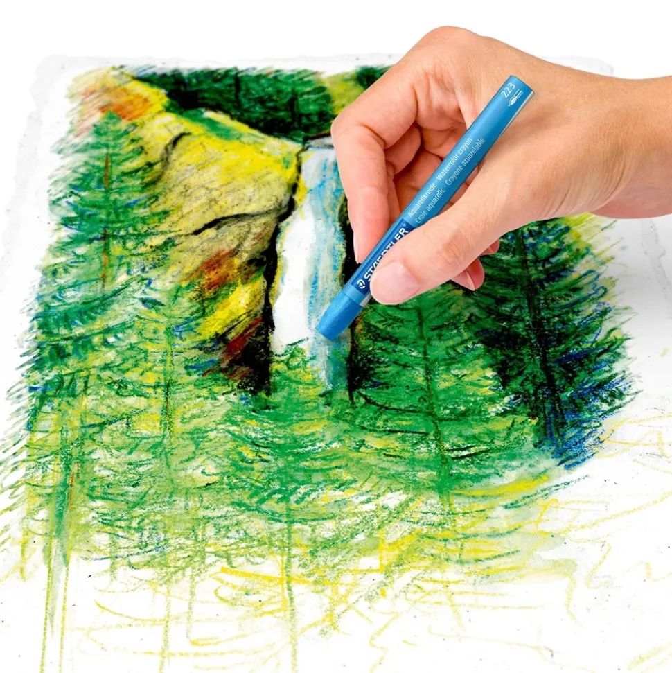 Set 12 ceras colores acuarelables 223 Staedtler
