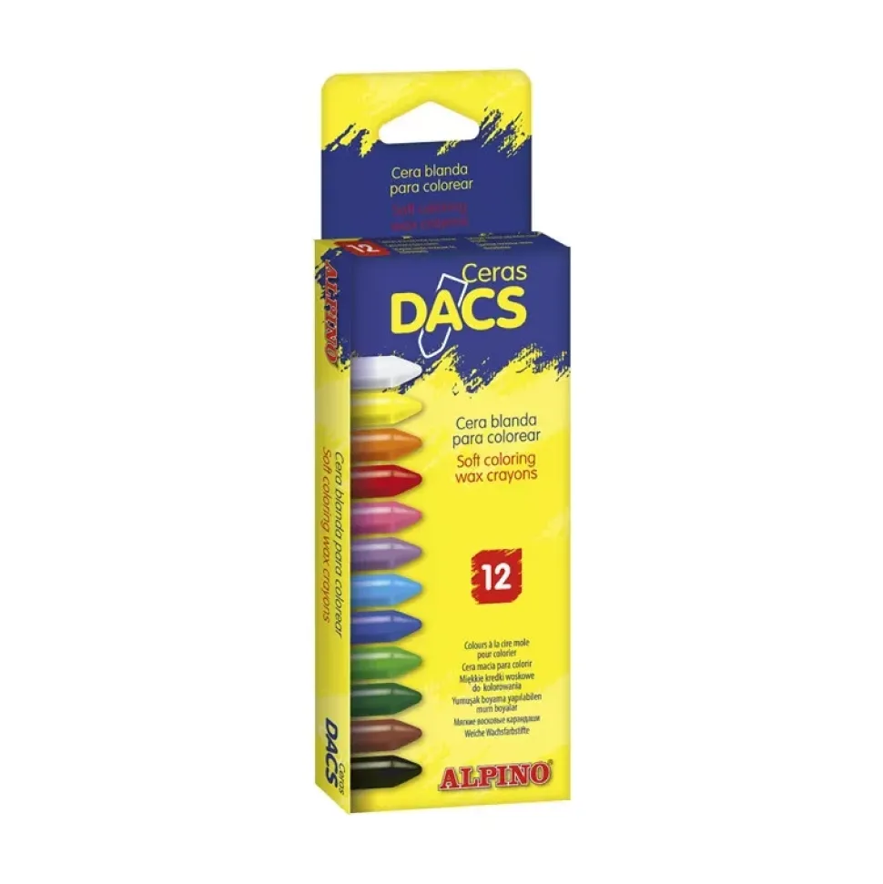 Set 12 ceras de colores Dacs Alpino