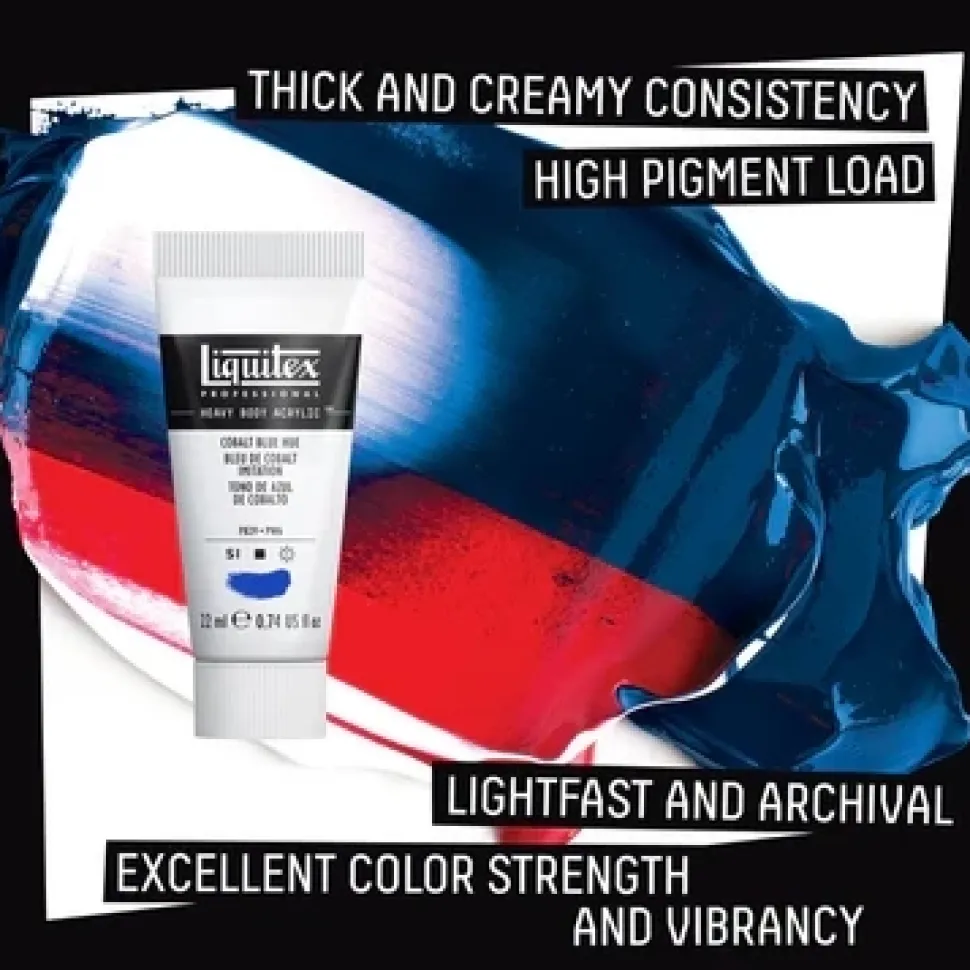 Set 12 colores acrílicos Heavy Body Pro Starter Liquitex 59ml
