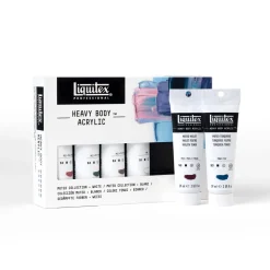Set 6 colores acrílicos Muted Collection + white Heavy Body Liquitex 59ml