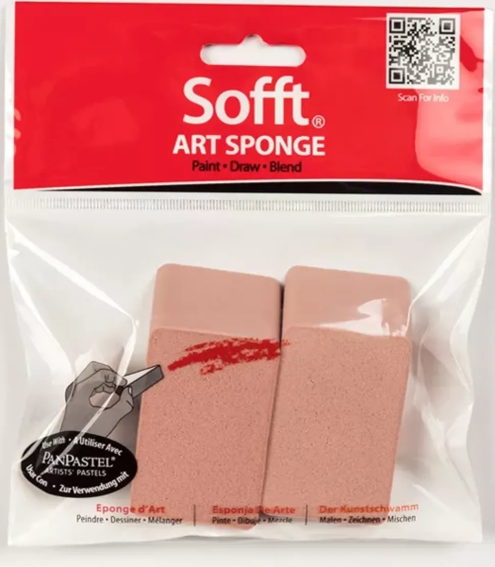 Set 2 esponjas planas en ángulo suaves para pasteles PanPastel