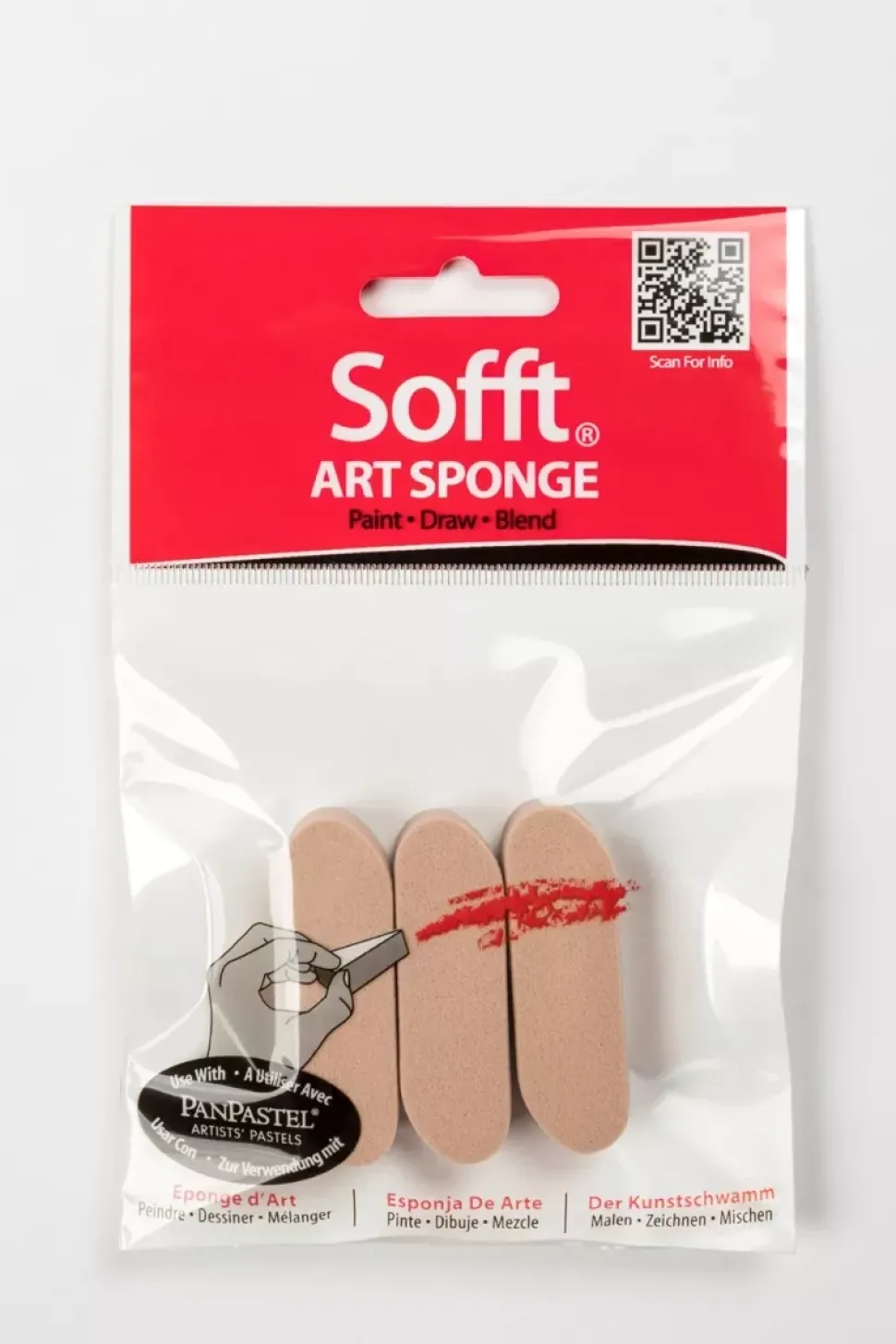 Set 3 esponjas redondas suaves para pasteles PanPastel