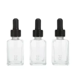 Set 3 frascos con gotero vacíos 28ml