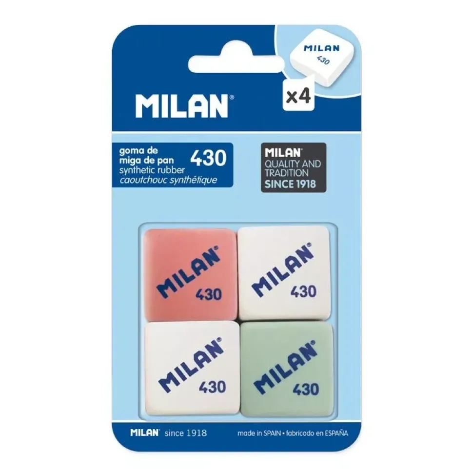 Set 4 Gomas De Borrar 430 Milan