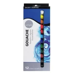 Set 12 gouache Simply Daler-Rowney 12ml