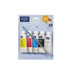 Set 5 gouache superior infantil Lefranc and Bourgeois 20ml