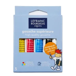 Set 5 gouache superior infantil Lefranc and Bourgeois 10ml
