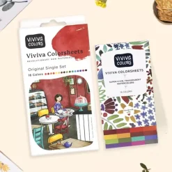 Set 16 Hojas Acuarelas Viviva Coloursheets