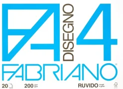Set 20 Hojas Fabriano Disegno 4 Fabriano 33x48cm Grano Grueso 200g/m²