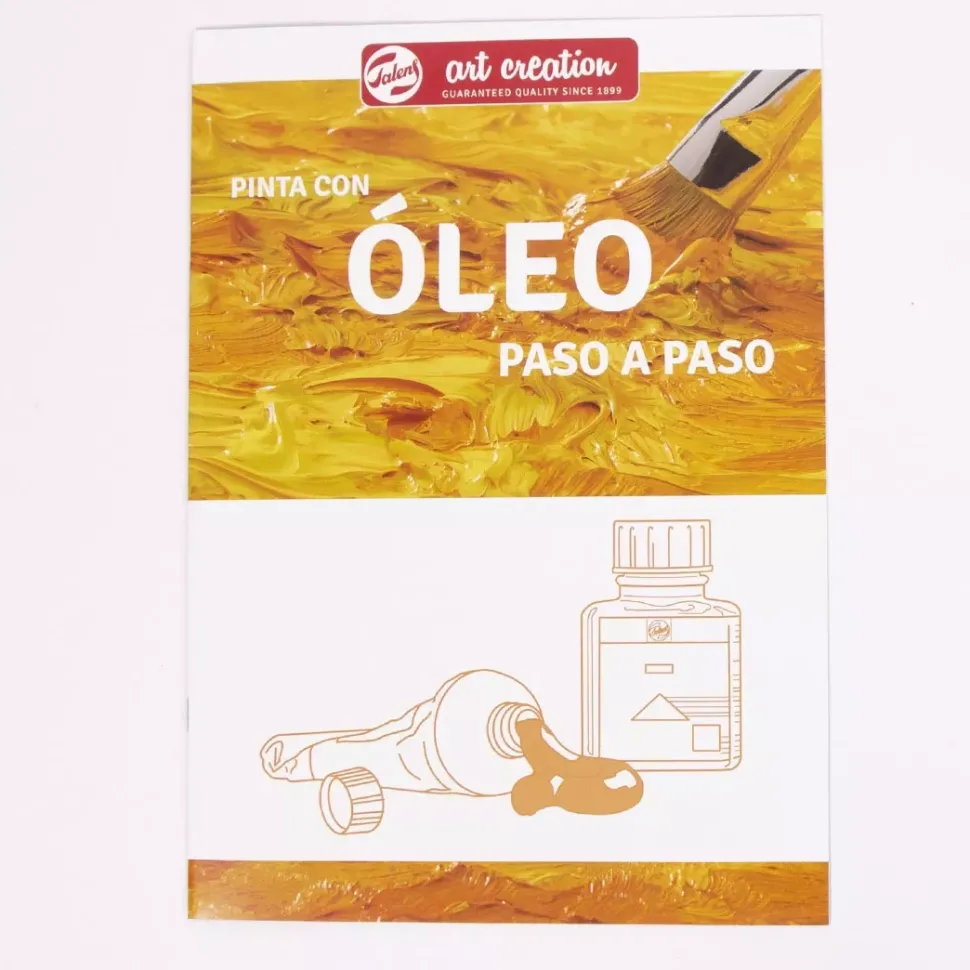 Set 12 Óleos + 3 Pínceles + Bloc + Paso a Paso Talens