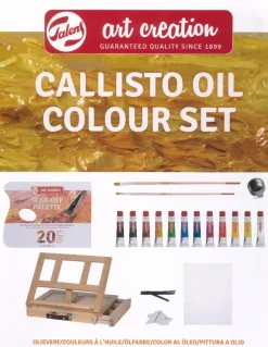 Set 12 Óleos + Caballete Callisto Talens