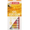 Set 12 Óleos Talens 12ml