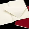 Set 2 Libretas Roja Negro Cahier Subject Moleskine 19x25cm