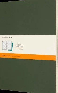 Set 3 Libretas Verdes Rayas tapa blanda Classic Moleskine 19x26cm