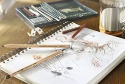 Set 6 lápices + 3 tizas Pitt Monochrome Faber-Castell