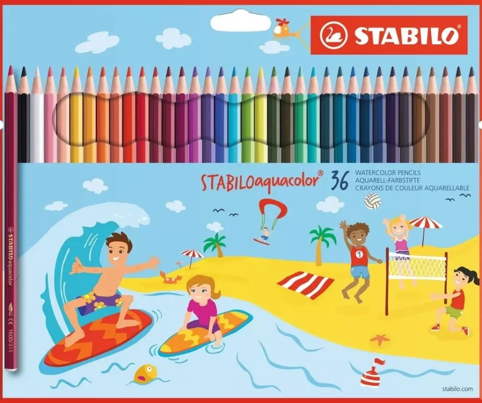 Set 36 Lápices Acuarelables STABILO Aquacolor
