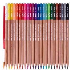 Set 24 lápices acuarelables colores surtidos y pincel Apli