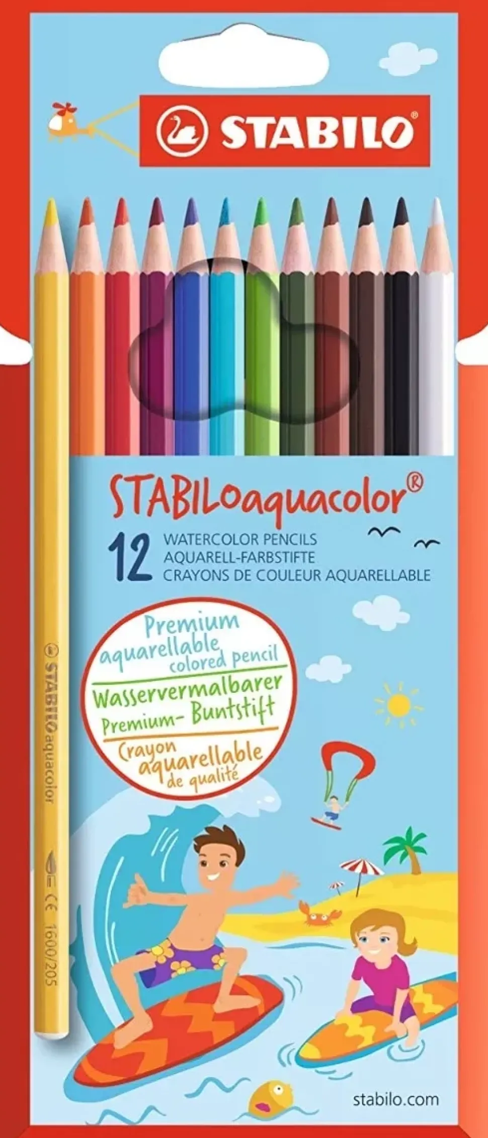 Set 12 Lápices Acuarelables STABILO Aquacolor