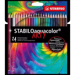 Set 24 lápices acuarelables Aquacolor Arty STABILO