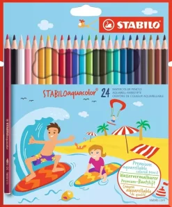 Set 24 Lápices Acuarelables STABILO Aquacolor